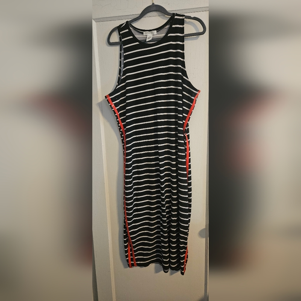 MUST GO!!! Maxi stripped black and white dress